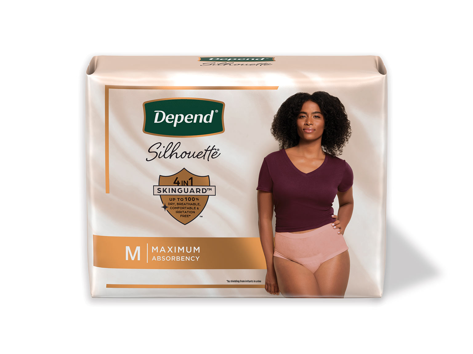 Depend Silhouette Incontinence Underwear for Women, Medium 14ct