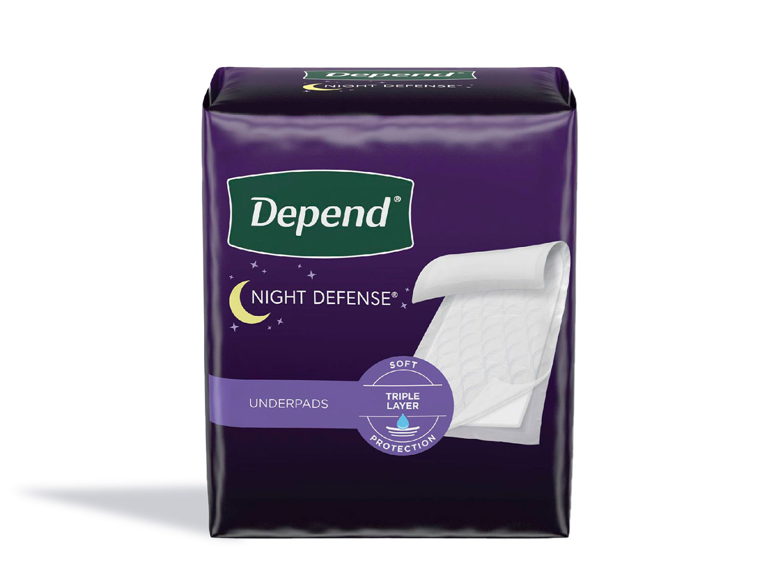  Medium Overnight Depends Women - Night Defense Incontinence  Underwear, Purple : Health & Household
