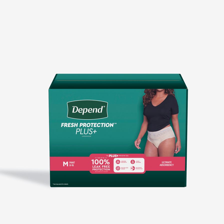 Depend Protection Plus Ultimate Underwear For Women, Small, 92 Count