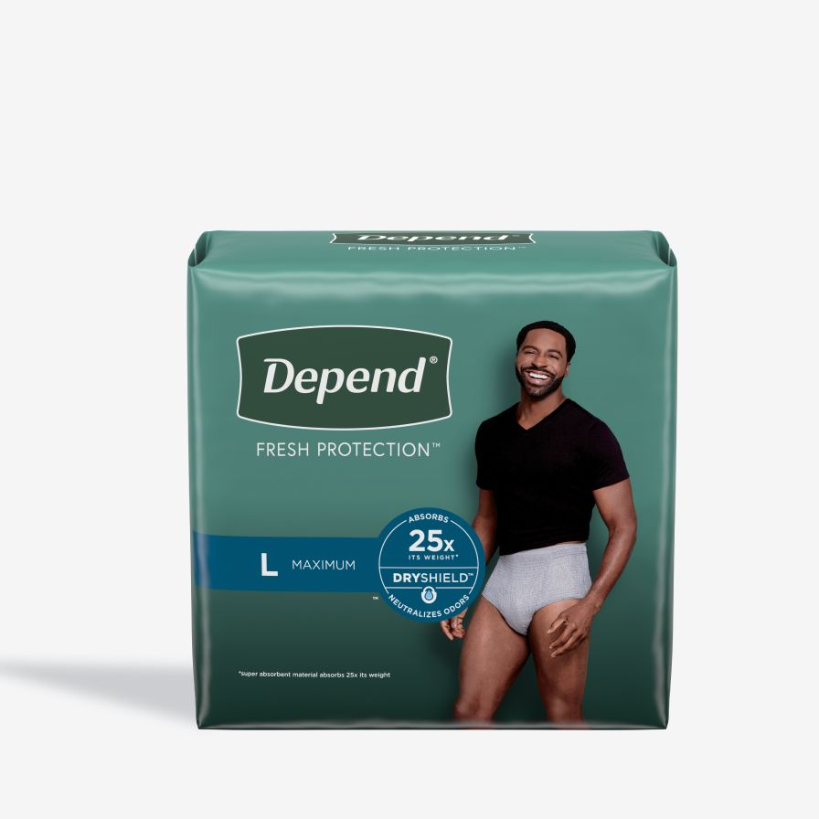 Depend Protection Plus Underwear for Men, Ultimate Absorbency