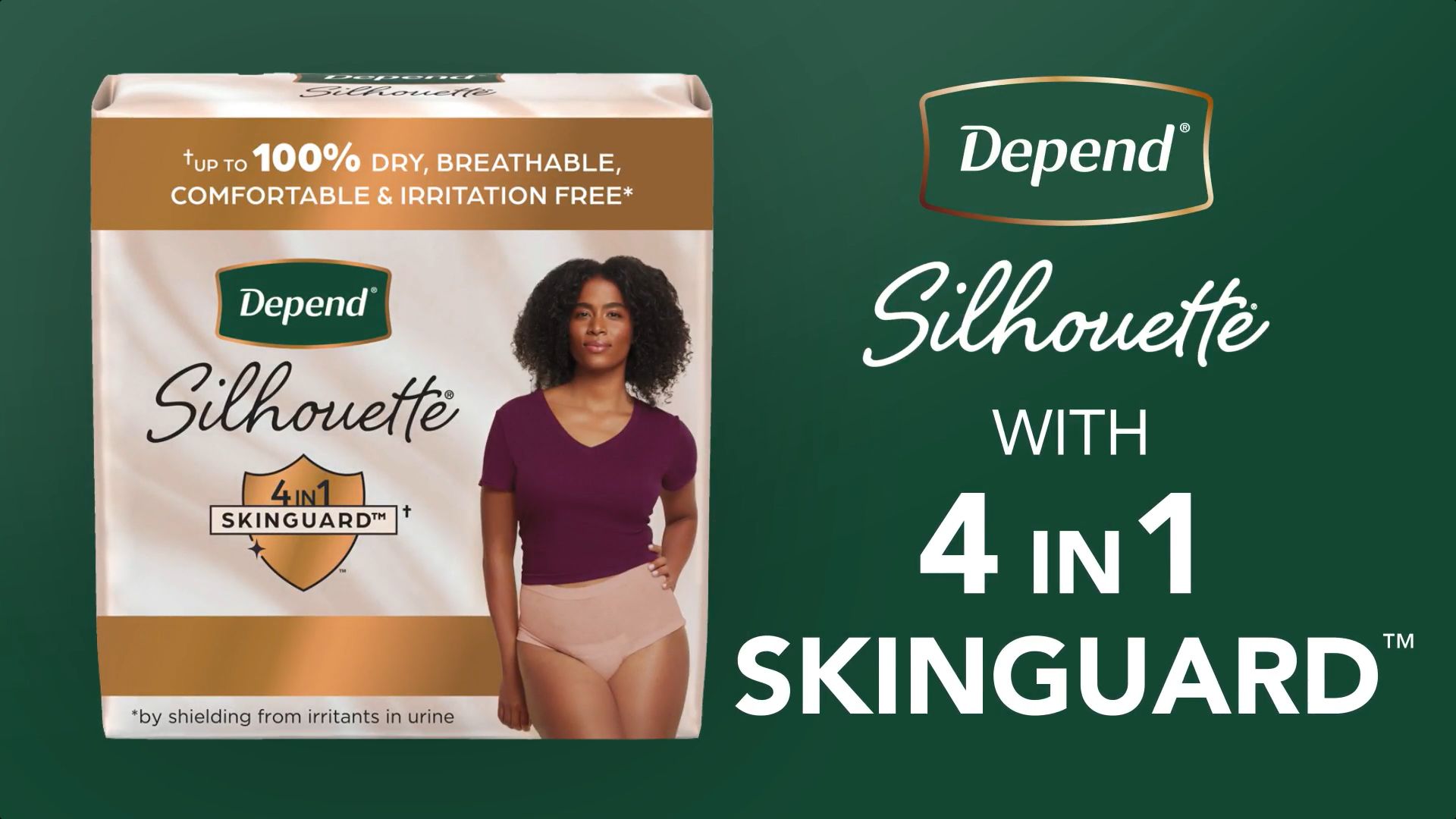Depend Silhouette Active Fit Incontinence Underwear for Women, Moderate  Absorbency, S/M, 2 Count – BigaMart